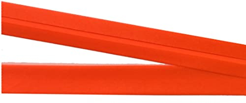 Großhandel für Schneiderbedarf 5 m Satin Schrägband 18 mm vorgefalzt neon0range fluoresziered