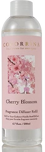 Cocorrína Raumduft Diffuser Nachfüller Kirschblüte 200ml, Diffuser Nachfüllen, Zimmerduft, für Schlafzimmer, Bad Büro Home Décor