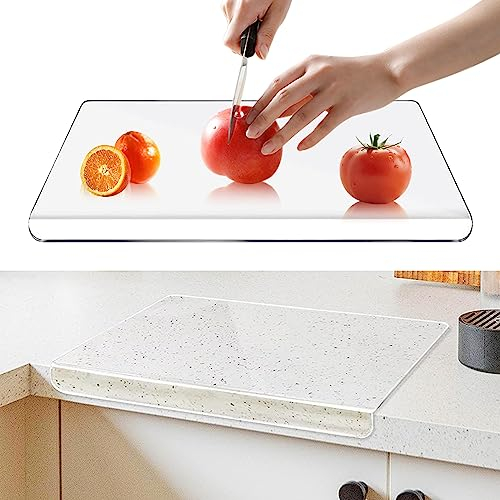 Tabla de cortar de Acrílico. bar, restaurante, protector de encimera, para amasar pizza, pan, pasteles. tablas de corte transparente (45 x 40 cm, Piega 3 cm)