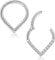 Adramata G23 Titan Helix Piercings für Damen Herren Titan Septum Piercing 16G V-förmige nasenpiercing Ring Hypoallergen CZ Knorpel Helix Tragus Ohrringe Ohrpiercing Titan Nasenring Piercing