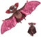 HIULLEN Transylvania Fledermaus Kuscheltier, Fledermaus Plüsch Toy, Plüsch-Puppe Stofftier Geschenk Kuschelweich geeignet für Kinder, Erwachsene, Halloween, Geburtstagsdekoration