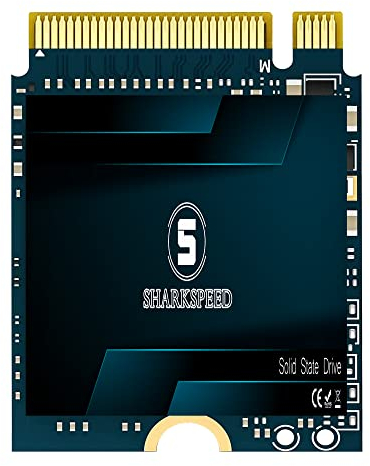 S SHARKSPEED SSD M.2 2230 NVMe 2TB PCIe Gen4.0X4 30mm, Internal Solid State Drive Compatible with Steam Deck, Microsoft Surface Pro, Mini PCs