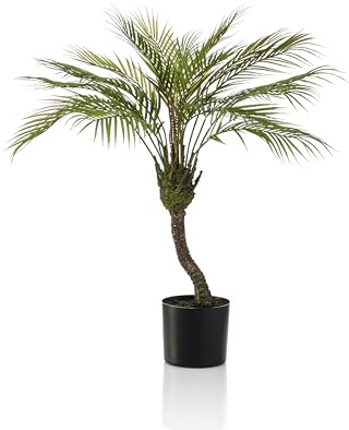 La Green Touch Künstliche Chamaedorea – Höhe 85 cm, Durchmesser 12 cm