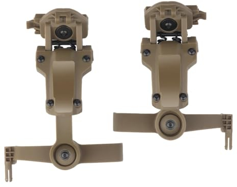 TS TAC-SKY Taktischer Helmschienenadapter for PELTOR ComTac Airsoft-Schießzubehör Headset-Halterung Fit Ops Core ARC Team Wendy MLOK-Schiene (Color : T)