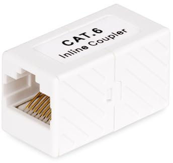 StarTech.com RJ45 Kupplung, Inline Cat6 Kupplung, Lankabel Verlängerung T568 Stecker (F/F), Netzwerkkabel Verlängerung