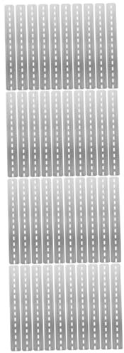 Gatuida 40pcs Din Rails Slotted Metal Din Rails for Electrical Components Industry Use