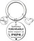 LUODAN Cadeau Papa Porte-clés Cadeaux Papa Porte clés de Papa Cadeau de fête des pères Cadeaux d'anniversaire Cadeaux homme Cadeaux Papa de Fille Fils Cadeau de fete des peres (1)