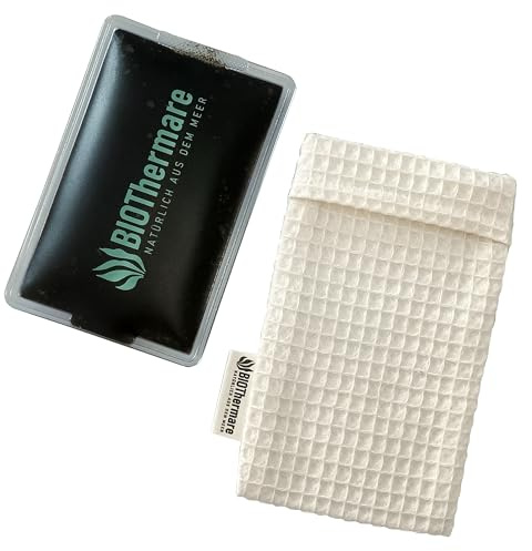 BIOThermare Starter-Set mini| Kalt-Warm-Kompresse mit Seegras-Gelpad | Nachhaltiges Wärmekissen / Kühlpad im kleinen Format: Füllung aus upgecyceltem Seegras, Waffelpiqué-Hülle aus Baumwolle