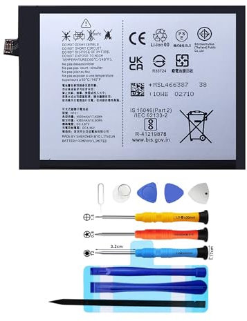 Vvuilsty NT01 Batterie de rechange pour Nothing Phone 1, batterie rechargeable à 0 cycle compatible avec Nothing Phone 1 avec kits d'outils de réparation