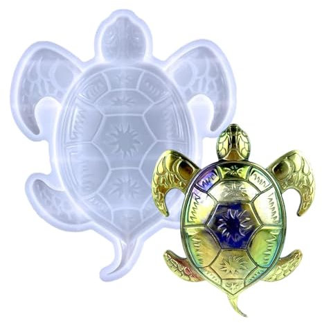 Moules en résine en forme de tortue | Moule de moulage en résine époxy en forme de tortue de mer | Moules en résine de silicone pour loisirs créatifs pour la maison et la décoration
