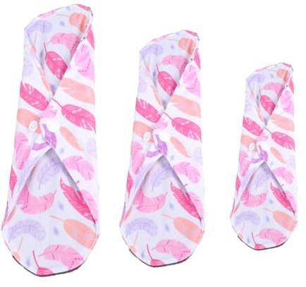 minkissy 3stücke Waschbare Damenbinden Aus Wiederverwendbar Menstruationsbinden Mit Hoher Saugfähigkeit Slipeinlagen