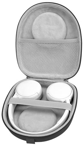 Linkidea Headphones Carrying Case Compatible with Sony WH-CH520, WH-CH510, MDR-ZX310, Skullcandy Riff 2, Replacement Protective Hard Shell Travel Bag with Cable, Charger Storage (Black)