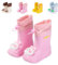 DRECAGE Stivali Gomma Bambino e Bambina Ragazzo e Ragazza Stivali da Pioggia Coniglio Impermeabile Rosa 20/21 EU 140 MM