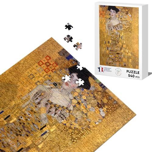 Puzzle Classico 540 Pezzi Pittura Gustav Klimt Ritratto di Adele Bloch Bauer I Art Vintage Originale Oro Oro