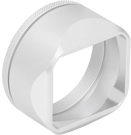 Quadratischer Metall-Gegenlichtblende-Schutz, Objektivschutz für X100VI X100V, Quadratische Gegenlichtblende aus Aluminiumlegierung, Kamera-Gegenlichtblende für Kamera Ersetzt