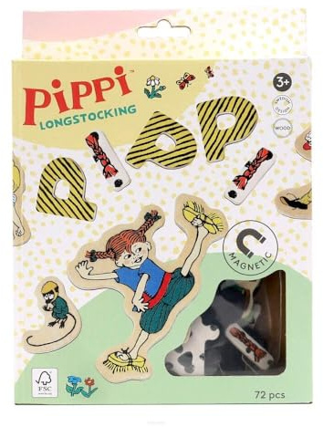 Astrid Lindgren 's Pippi Langstrumpf Deko Magnet Set, 72 Stück - pädagogisch, dekorativ