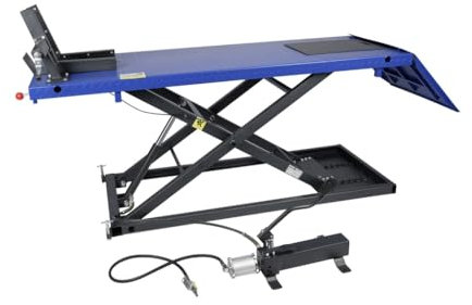 DeTec. Motorradhebebühne 675 kg | Scherenbühne Werkstattbühne max. Hubhöhe 825mm | Hebebühne