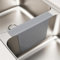 Sottosella in silicone per lavello, divisorio per lavello da cucina, resistente al calore, 44,7 x 32,5 x 0,15 cm, per lavello da cucina (grigio)
