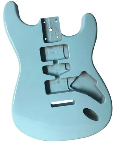 Bausatz Für E Gitarre Halbfertiger E Gitarrenkorpus DIY Zubehör Hellblau