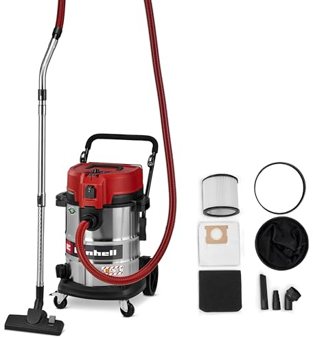 Einhell Nass-Trockensauger TE-VC 5090 SACL (1300 W, 230 mbar Saugleistung, 50 L Behälter, Staubschutzklasse L, HEPA-Filter, Filterreinigung, Automatiksteckdose, inkl. Zubehör)