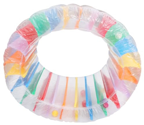 BESPORTBLE Aufblasbare Schwimmende Rolle aus PVC Buntes Wasserrad für Kinder und Mädchen Tragbar mit Eingebautem Schutzluftverschluss für Schwimmbad und Garten
