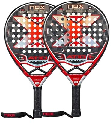 PadelPROShop - Pack Dúo Pala NOX AT10 Genius 18K Carbono HR3, Efecto y Potencia - Agustín Tapia