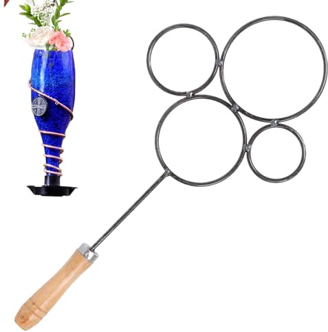 Outil De De Verre Pour Bouteilles DIY – Outil De Chauffant Pour Bouteilles Rondes Avec 4 Anneaux Pour Verres À Vin Et Bocaux, Outils De Robustes Pour Formes Rondes Et Carrées |