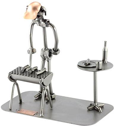 Steelman24 I Schraubenmännchen Barbecue Griller I Made in Germany I Handarbeit I Geschenkidee I Stahlfigur I Metallfigur I Metallmännchen