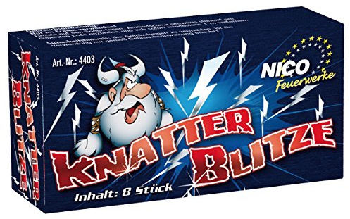 NICO® 4403 Jugend Feuerwerk knatter Blitze 1 Pack 8tück knatter Blitze