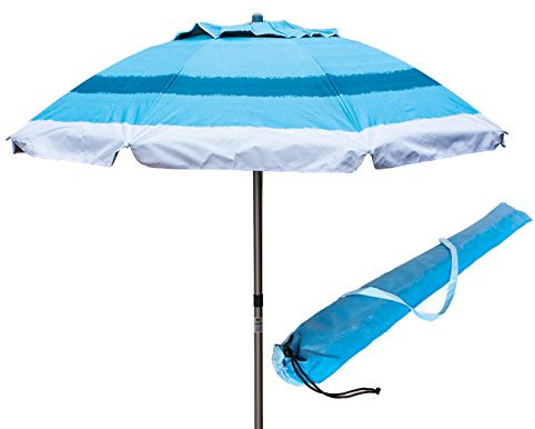 Joy Summer Ombrellone in Alluminio Spiaggia Mare con Camino Anti-Vento Ultra Leggero PANAREA - Blu