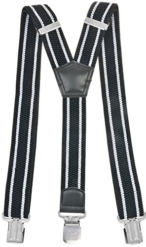 Miobo Hosenträger HTY08 - Y gestreift schwarz - One Size