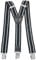 Miobo Hosenträger HTY08 - Y gestreift schwarz - One Size