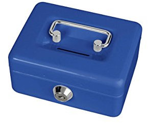 Maul Geldkassette mit Münzeinwurf 12,5x9,5x6,0 cm blau