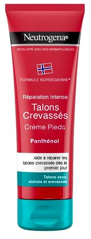 Neutrogena - Crème Pieds & Talons Crevassés Réparation Intense Formule Norvégienne (tube de 50 ml) – Crème hydratante avec 40% de glycérine + Centella Asiatica – Cica crème réparatrice pour les pieds