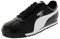 PUMA Men's Roma Basic Sneaker, Black White Silver, 10 UK