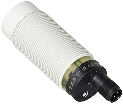 Telemecanique Sensors XT Capacitive Proximity Sensor, Plastic 30mm Dia. Barrel, Non-Flush Mount, 15-mm Sensing Distance, Industrial Use, 3-Wire PNP Output, VDC Input, Prog. NO/NC Contacts, M12 Microconnector