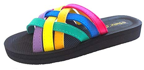 Siebi's Beach Multi Badeschuhe Pantoletten Damen: Größe: 39 | Farbe: Mehrfarbig