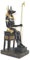 YTC Ägyptischer Gott Anubis sitzend auf Stuhl 17,5cm