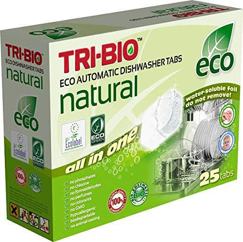 TRI-BIO ECO NATURAL DISHWASHER TABLETS (25 tabs)
