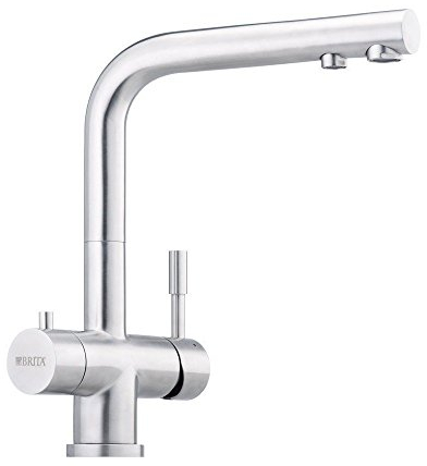 Designer 3-Wege-Wasserhahn Franke L-Auslauf, Edelstahl Massiv für AMWAY eSpring Wasserfilter geeignet ! Küchenarmatur, Spültischarmatur, Mischbatterie, Dreiwege Wasserhahn für Osmoseanlagen