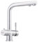 Designer 3-Wege-Wasserhahn Franke L-Auslauf, Edelstahl Massiv für AMWAY eSpring Wasserfilter geeignet ! Küchenarmatur, Spültischarmatur, Mischbatterie, Dreiwege Wasserhahn für Osmoseanlagen