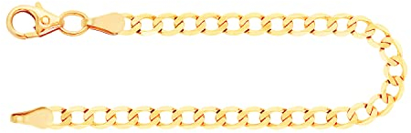 EDELIND Armband 333 Gold Damen Bracelet Kordelkette hohl 3.1mm Armkette Gelbgold Länge 21cm Goldarmband mit Schmuck Geschenk Box Made in Germany