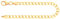 EDELIND Armband 333 Gold Damen Bracelet Kordelkette hohl 3.1mm Armkette Gelbgold Länge 21cm Goldarmband mit Schmuck Geschenk Box Made in Germany