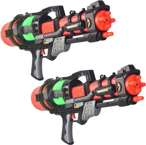 2 X Grand 23 Pistolet à Eau Action de Pompe Puissant Super Soaker Cannon Piscine Jouet de Jardin