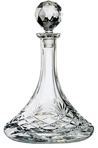 Dornberger - Sovereign Ships Decanter I 950 ml I 24% Lead Crystal I Fully Cut Decanter and Stopper for Port, Bourbon, Whiskey - Made in Europe