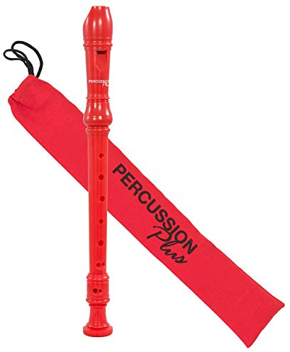 Percussion Plus PP1612 Flûte à bec soprano colorée Rouge