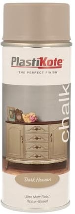 Plasti-kote Chalk Finish Spray Dark Hessian 400ml