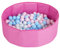 Selonis Piscina Plegable con Bolas Coloridas De 200 Bolas NZ-78-BLUE, Rosa:Azul Claro/Rosa Claro/Perla