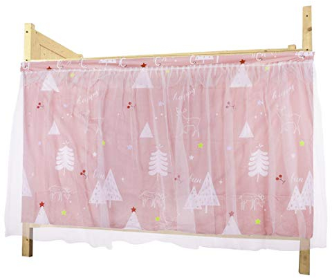 YSXY Bettvorhang Vorhang Hochbett Schlafzelt Spielzelt Kinderbett Bett Etagenbett Studentenwohnheim Kinderzimmer (1.15 * 2Mx1(pink))