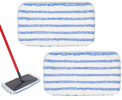 Paquete de 2 trapeador de microfibra de madera dura Floor'N More